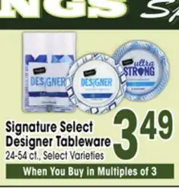Jewel-Osco Signature Select Designer Tableware offer