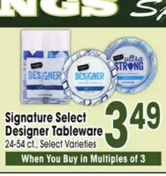 Jewel-Osco Signature Select Designer Tableware offer