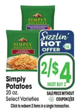 Jewel-Osco Simply Potatoes offer