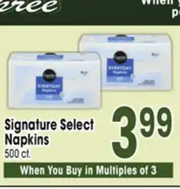 Jewel-Osco Signature Select Napkins offer