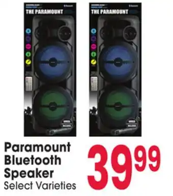 Jewel-Osco Paramount Bluetooth Speaker offer