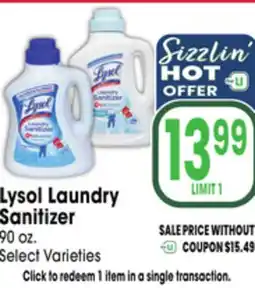 Jewel-Osco Lysol Laundry Sanitizer offer