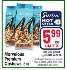 Jewel-Osco Marvelous Premium Cashews offer