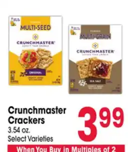 Jewel-Osco Crunchmaster Crackers offer