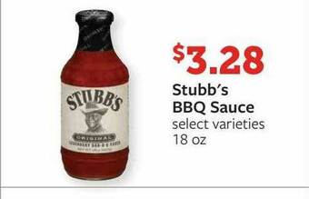 Fareway Stubb's Bbq Sauce offer