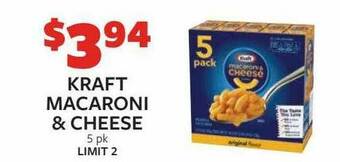 Fareway Kraft Macaroni & Cheese offer