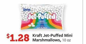 Fareway Kraft Jet-puffed Mini Marshmallows offer