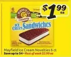 Winn Dixie Mayfield Ice Cream Novelties offer