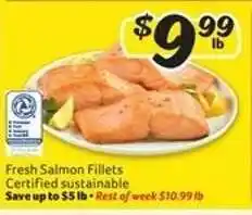 Winn Dixie Fresh Salmon Fillets offer