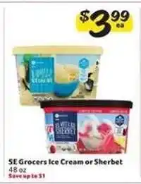 Winn Dixie SE Grocers Ice Cream or Sherbet offer