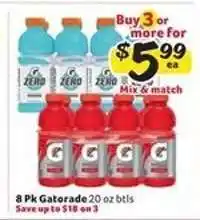 Winn Dixie 8 Pk Gatorade offer