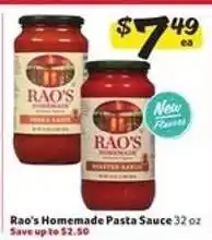 Winn Dixie Rao's Homemade Pasta Sauce offer