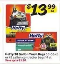 Winn Dixie Hefty 30 Gallon Trash Bags offer