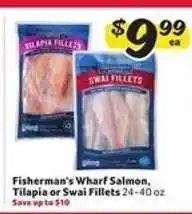 Winn Dixie Fisherman's Wharf Salmon, Tilapia or Swai Fillets offer
