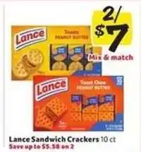 Winn Dixie Lance Sandwich Crackers offer