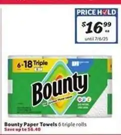 Winn Dixie Bounty Paper Towels offer