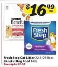 Winn Dixie Fresh Step Cat Litter or Beneful Dog Food offer