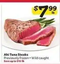 Winn Dixie Ahi Tuna Steaks offer