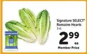 Safeway Signature Select Romaine Hearts offer