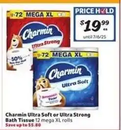 Winn Dixie Charmin Ultra Soft or Ultra Strong Bath Tissue offer