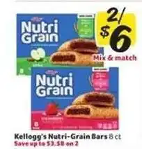 Winn Dixie Kellogg's Nutri-Grain Bars offer