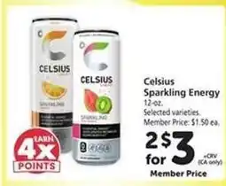 Safeway Celsius Sparkling Energy offer