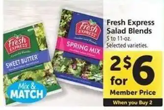 Safeway Fresh Express Salad Blends offer