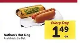 Safeway Nathan's Hot Dog offer