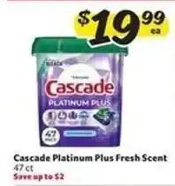 Winn Dixie Cascade Platinum Plus Fresh Scent offer