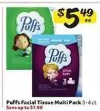 Winn Dixie Puffs Facial Tissue Multi Pack offer