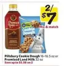 Winn Dixie Pillsbury Cookie Dough or Promised Land Milk offer