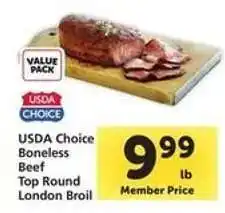 Safeway USDA Choice Boneless Beef Top Round London Broil offer