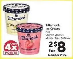 Safeway Tillamook Ice Cream offer