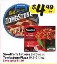 Winn Dixie Stouffer's Entrées or Tombstone Pizza offer