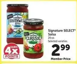 Safeway Signature Select Salsa offer