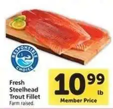 Safeway Fresh Steelhead Trout Fillet offer