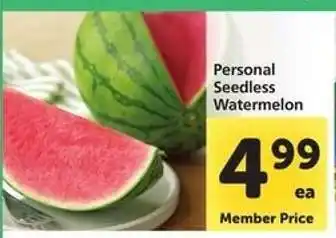 Safeway Personal Seedless Watermelon offer