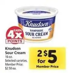 Safeway Knudsen Sour Cream offer