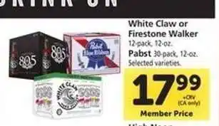 Safeway White Claw or Firestone Walker offer