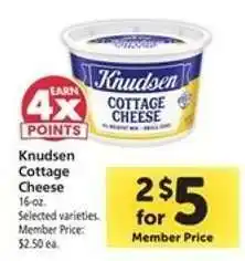 Safeway Knudsen Cottage Cheese offer