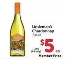 Safeway Lindeman's Chardonnay offer