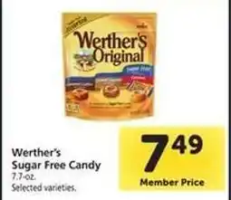 Safeway Werther's sugar free candy offer