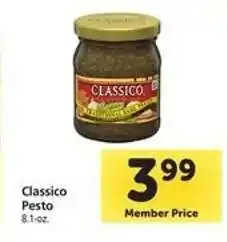 Safeway Classico Pesto offer