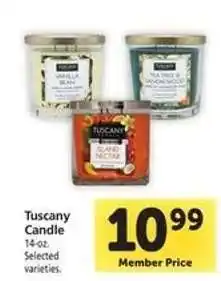 Safeway Tuscany Candle offer