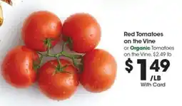 Kroger Red Tomatoes on the Vine offer