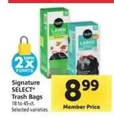 Safeway Signature SELECT Trash Bags offer
