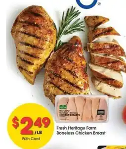Kroger Fresh Heritage Farm Boneless Chicken Breast offer