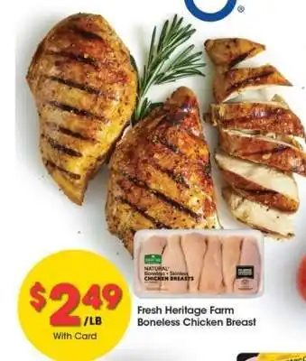 Kroger Fresh Heritage Farm Boneless Chicken Breast offer