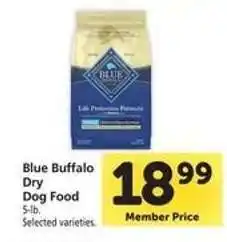 Safeway Blue Buffalo Dry Dog Food offer