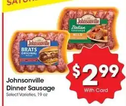 Kroger Johnsonville Dinner Sausage offer